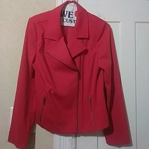Red Blazer with Zippers